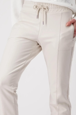 Monari női nadrág textílbőr,gumis aljú,oldalt cipzáros