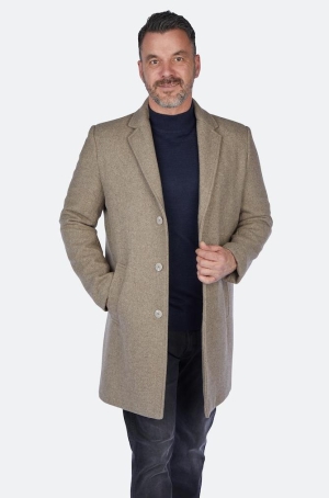 Calamar férfi kabát szövet, halszálkás