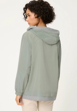 Olsen női dzseki, kombinált, kapucnis, zsebes