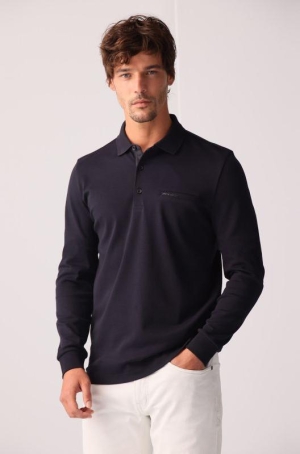 Pierre Cardin férfi ingpulóver hosszúujjú