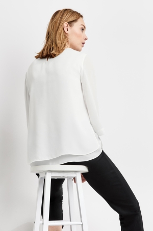 Gerry Weber női felső 3/4-es ujjú,hosszított,muszlin, NOS