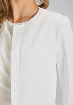 Swing női kabátka, chanel, gombnélküli, farmer