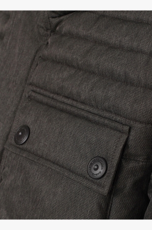 Casamoda férfi kabát, steppelt, kapucnis