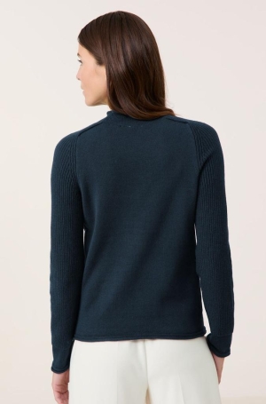 Gerry Weber női pulóver tubusnyakú,hosszúujjú,oldalt cipzáros