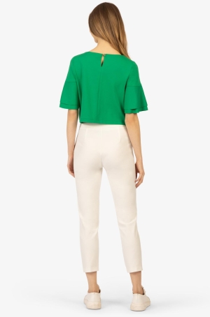 Apart női felső, rövid, pamut, lepkeujjú