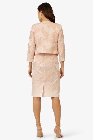 Apart női kabátka, chanel, brokátmintás, 3/4-es ujjú