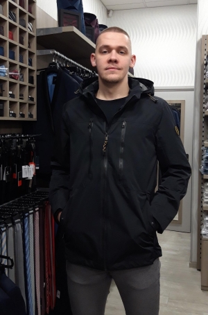 Casamoda férfi dzseki, vízálló, kapucnis