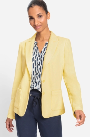 Olsen női zakó béleletlen,pamut,foltzsebes