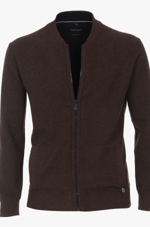 Casamoda férfi kardigán, cipzáros, állógalléros