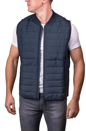 Pierre Cardin férfi mellény, cipzáros, steppelt