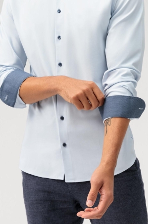 Olymp férfi ing, hosszúujjú, body fit, elasztikus