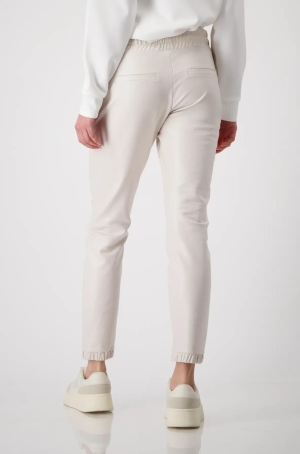 Monari női nadrág textílbőr,gumis aljú,oldalt cipzáros