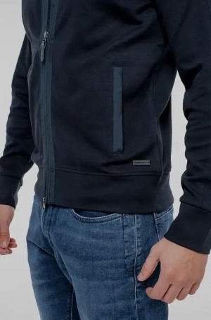 Pierre Cardin férfi kardigán, galléros, cipzáros