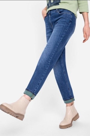 Olsen női nadrág farmer,felhajtós szárú