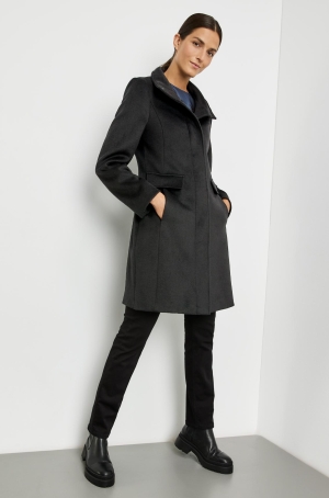 Gerry Weber női kabát szövet,gyapjú,állónyakú