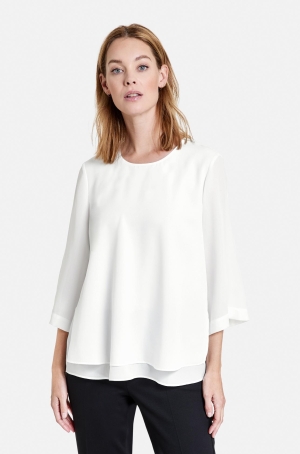 Gerry Weber női felső 3/4-es ujjú,hosszított,muszlin, NOS