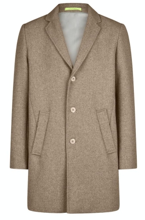 Calamar férfi kabát szövet, halszálkás