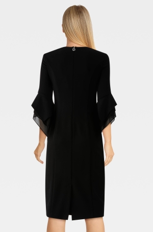 Joseph Ribkoff női ruha egyenes,tölcsérujjú,spicces nyakú