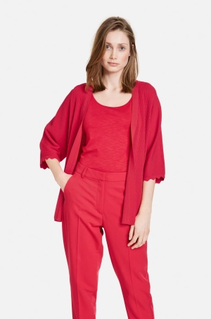 Taifun női kardigán denevérujjú,nyitott,