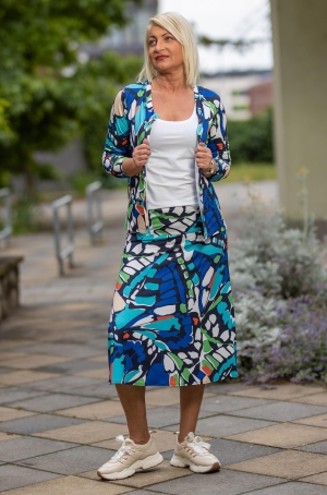 Golléhaug női szoknya, A-vonalú, szabott