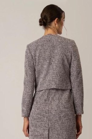 Apart női kabátka, chanel, rojtos, cipzáros zseb