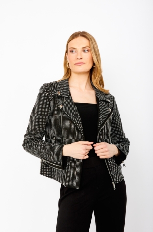 Frank Lymann női kabátka csupaköves,cipzáros ujjú