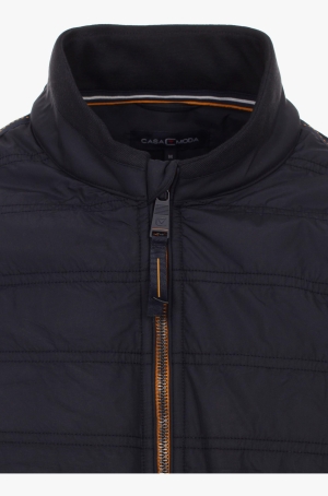 Casamoda férfi mellény, steppelt, cipzáros, állógalléros