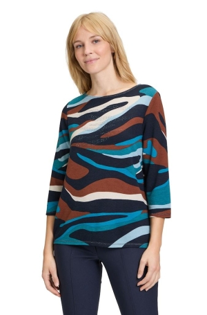 Betty Barclay női pulóver, 3/4-es ujjú, kereknyakú