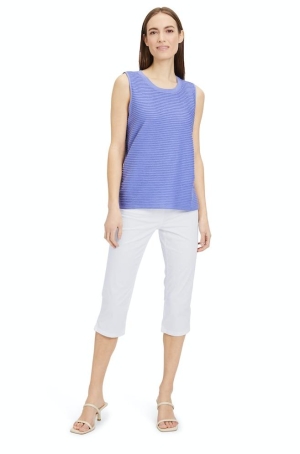 Betty Barclay női nadrág, pamut, halász, hasított szárú