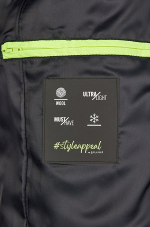 Calamar férfi kabát szövet, halszálkás