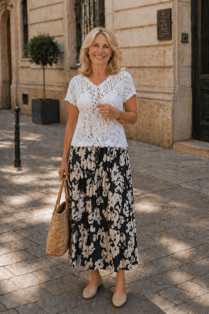 Betty Barclay női szoknya, hosszú, A-vonalú