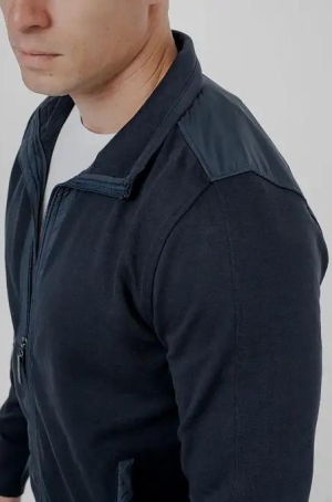 Pierre Cardin férfi kardigán, galléros, cipzáros