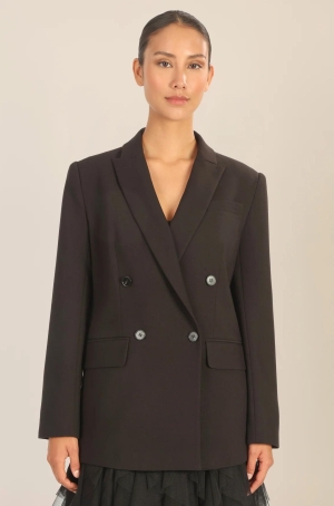 Apart női blézer, 2 soros, zsebpatnis