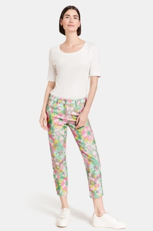 Gerry Weber női nadrág, 5 zsebes, pamut, capry