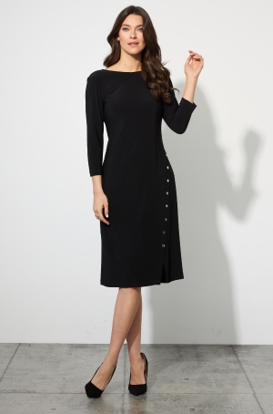 Joseph Ribkoff női ruha, hátul nyitott, patenttal díszített