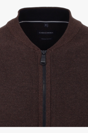 Casamoda férfi kardigán, cipzáros, állógalléros