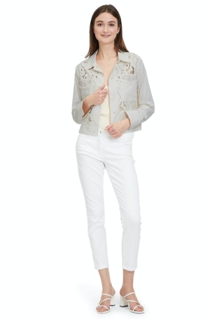 Betty Barclay női kabátka, riselt, zsebén strasszos, patentos