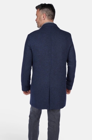 Calamar férfi kabát szövet, halszálkás