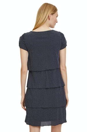 Betty Barclay női ruha, leveles, hasított-rövidujjú