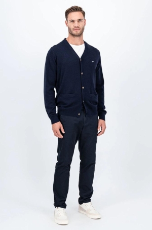 Fynch Hatton férfi kardigán, zsebes, gombos