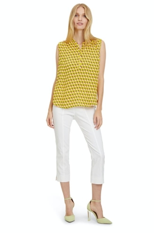 Betty Barclay női felső, ujjatlan, kerekített aljú, gombos