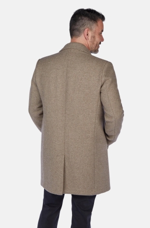 Calamar férfi kabát szövet, halszálkás