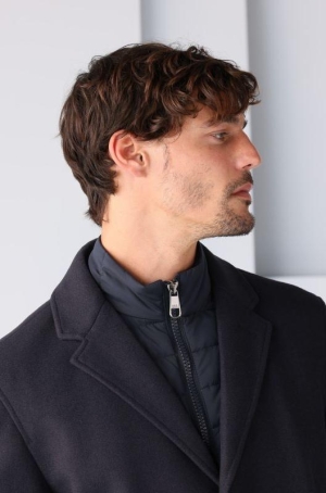 Pierre Cardin férfi kabát szövet,rövid,futureflex,kicipzározható szélfogóval