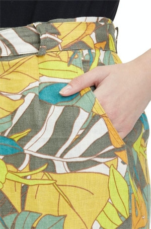 Betty Barclay női szoknya, len, öves,