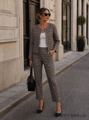 Betty Barclay női kabátka, chanel, cipzáros, búváranyag