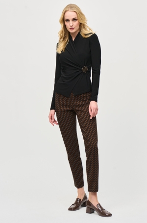 Joseph Ribkoff női nadrág, hosszú, szárán hasított