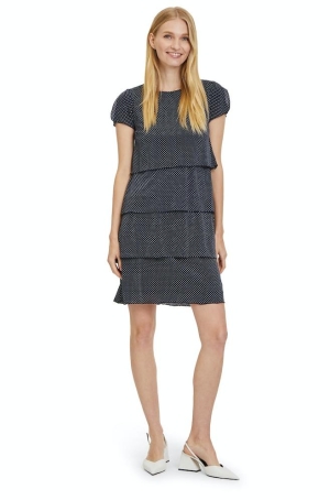 Betty Barclay női ruha, leveles, hasított-rövidujjú