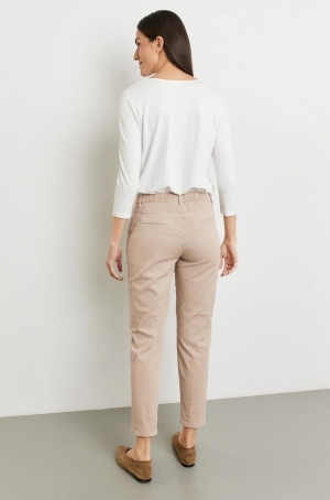 Gerry Weber női nadrág, 5 zsebes, szárán zsebes, derekán gumis