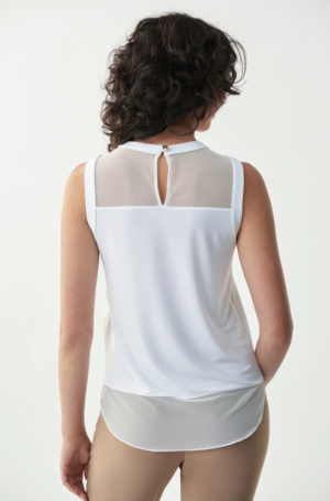 Joseph Ribkoff női felső hosszított,ujjatlan,tüll betétes