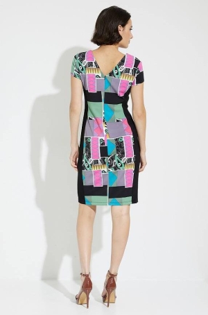 Joseph Ribkoff női ruha, japánujjú, mellénél betétes